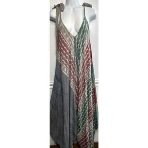SACRED THREADS Hippie Boho Romper Jumpsuit Overalls Harlem Pants Sleeveless OS
